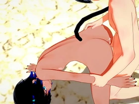 BL-猫男x狐男无套干两炮-伪娘变装日本亚裔漫画动漫游戏色情男同 painful asian gay sex videos