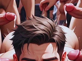动漫hentai白嫩伪娘群交肌肉男免费视频 pijat gay indonesia porn
