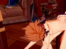 原神BL-钟离x达达利亚口交和被操-伪娘变装日本亚洲漫画动漫游戏色情男同 gay porn asian big cock