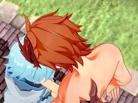 原神耽美-达达利亚x重云口交和肛内射-伪娘cos日本亚洲漫画动漫游戏色情同性 asian gay bears porn